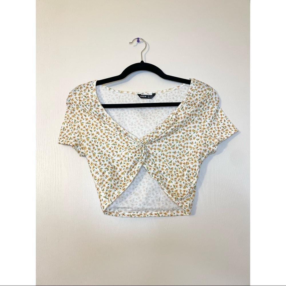 Twist Front Shein Crop Top